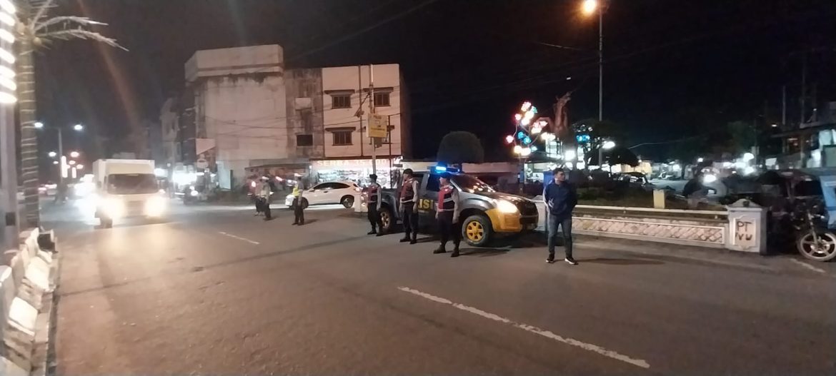 Antisipasi Tindak Kejahatan, Polres Tebing Tinggi Patroli Blue Light