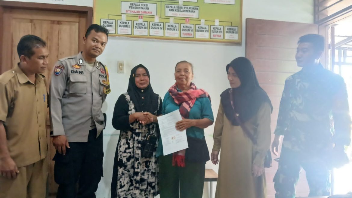 Cekcok Soal Hewan Ternak, Bhabinkamtibmas Polsek Tebing Tinggi Mediasi Warga
