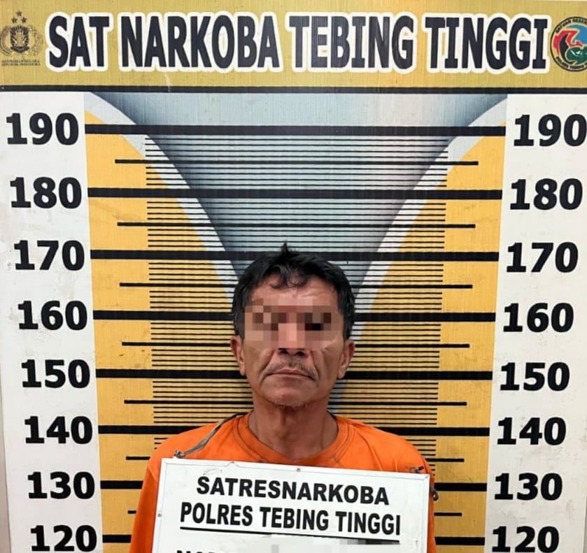 Sat Resnarkoba Polres Tebing Tinggi Tangkap Residivis dan Sabu Siap Edar