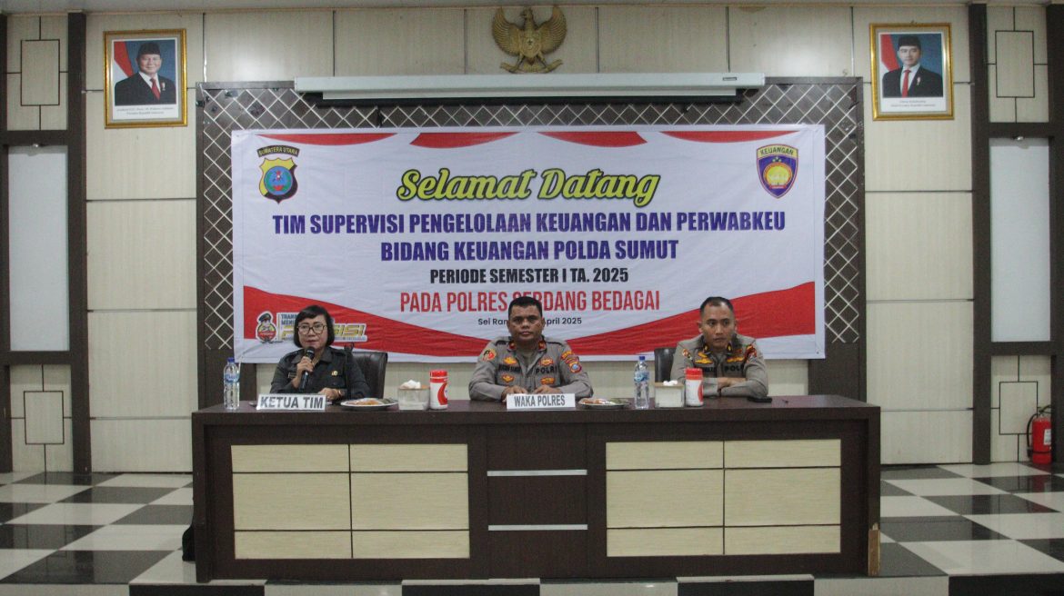 Wakapolres Sergai Terima Kunjungan Tim Supervisi Keuangan Polda Sumut