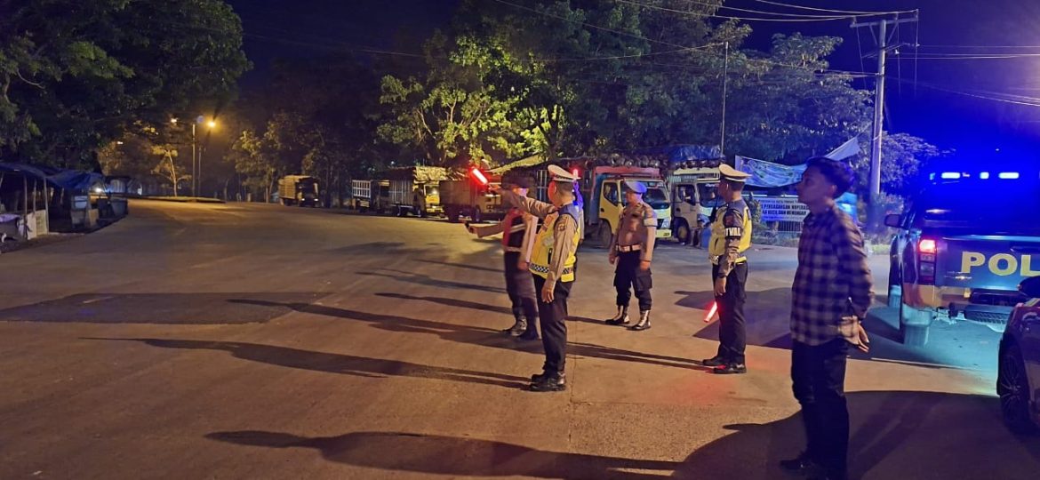 Polres Tebing Tinggi Patroli Blue Light, Berantas Geng Motor dan Balap Liar