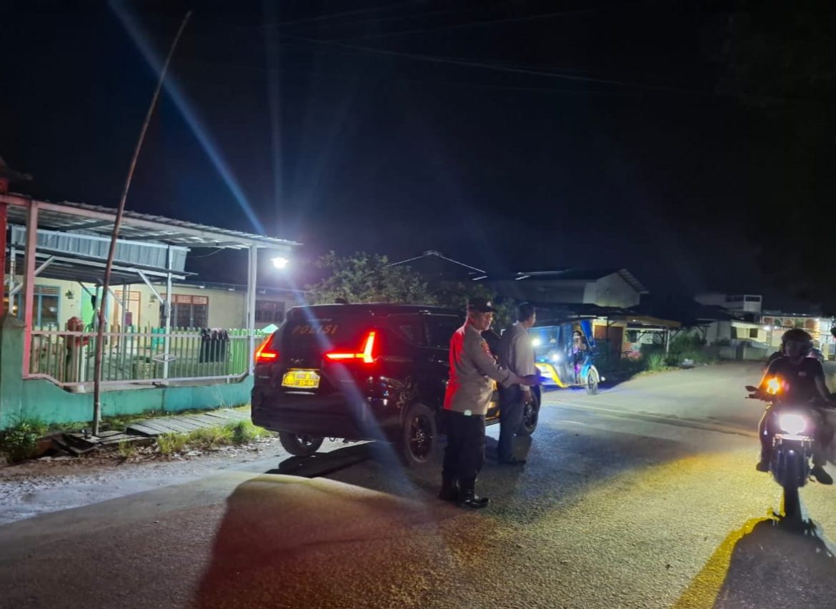 Polsek Indrapura Pastikan Kondusifitas Kamtibmas Melalui Patroli Mobile