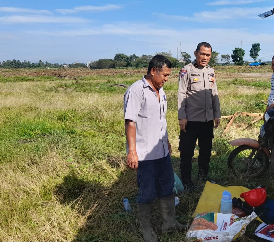 Polsek Lima Puluh Cek Lahan Ketahanan Pangan