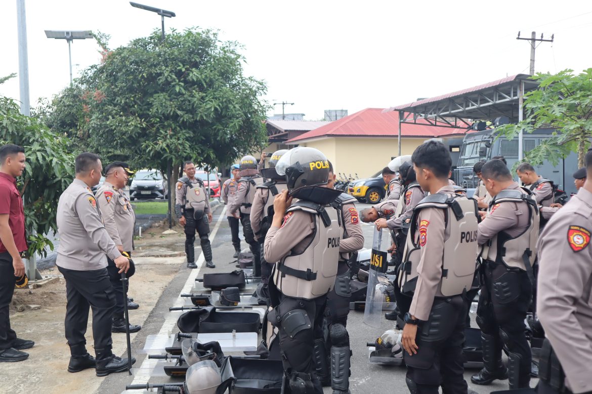 Jelang May Day Kapolres Batu Bara Cek Pelatihan Dalmas