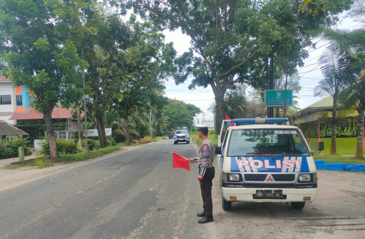 Sat Lantas Polres Batu Bara Patroli Kelancaran Arus Lalulintas