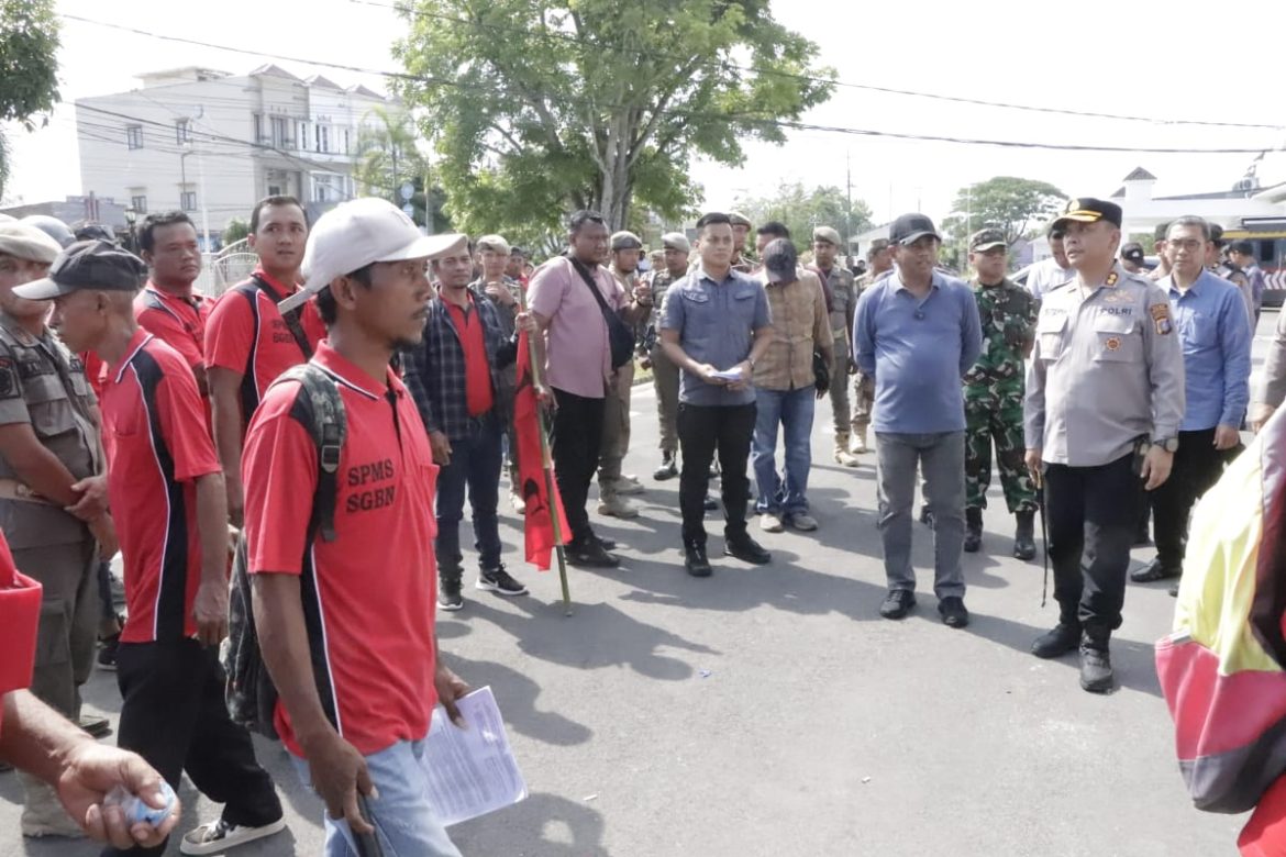 Kapolres Sergai Pantau Massa Unjuk Rasa Peringati Hari Buruh Internasional