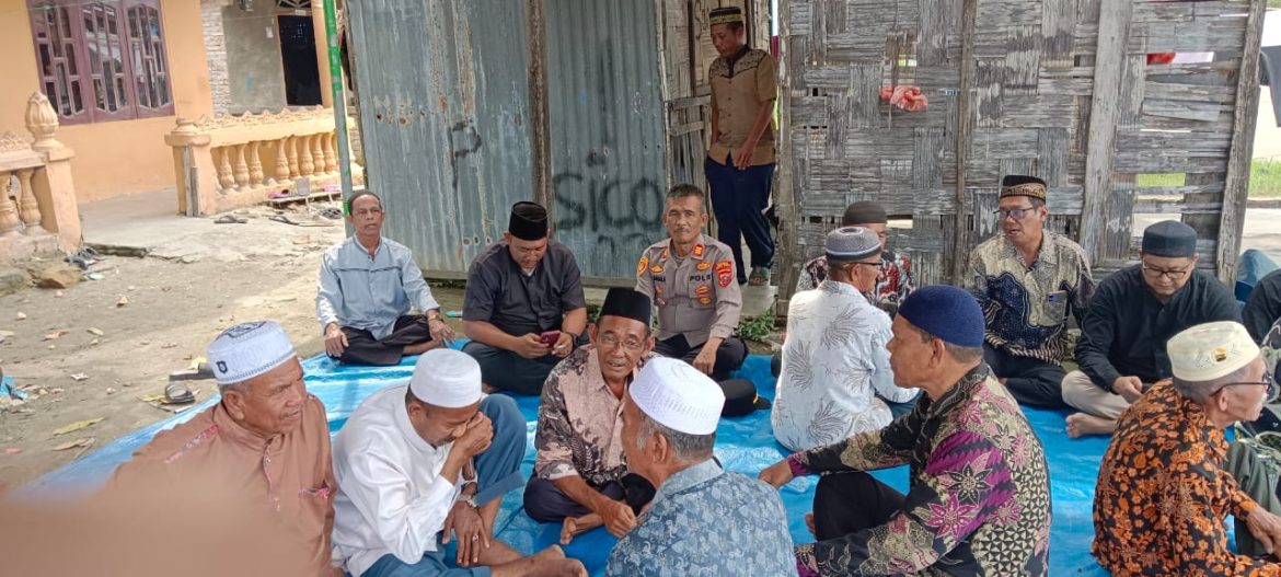 Kapolsek Medang Deras AKP A.H. Sagala Berbelasungkawa di Rumah Warga
