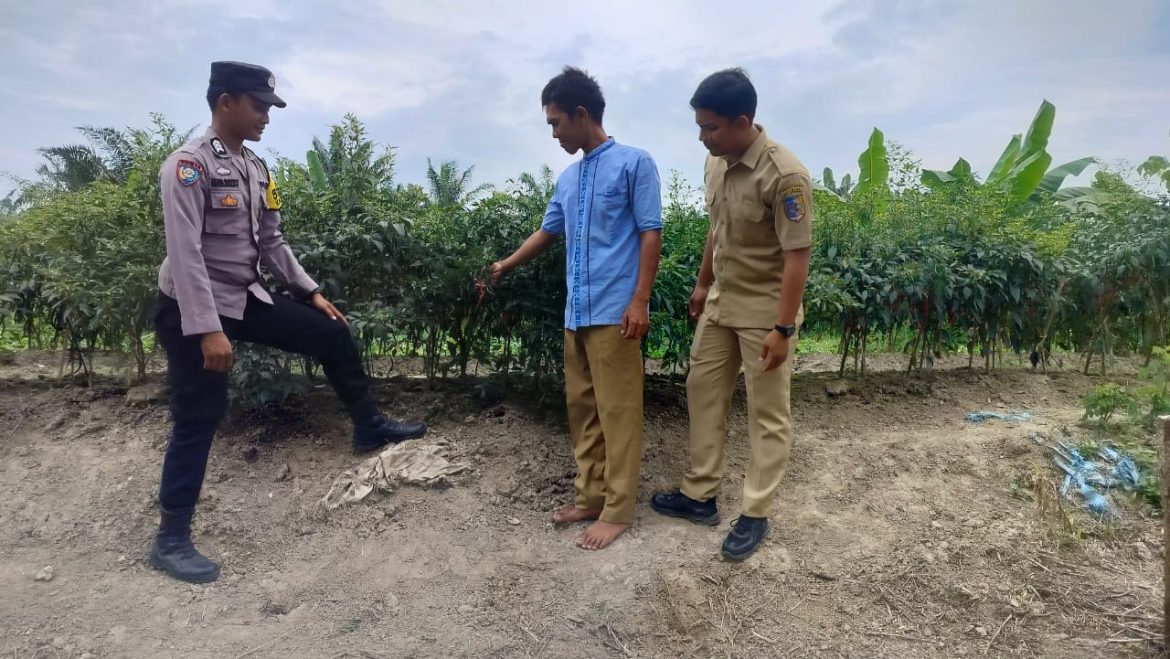 Bhabinkamtibmas Polsek Medang Deras Ajak Warga Dukung Ketahanan Pangan