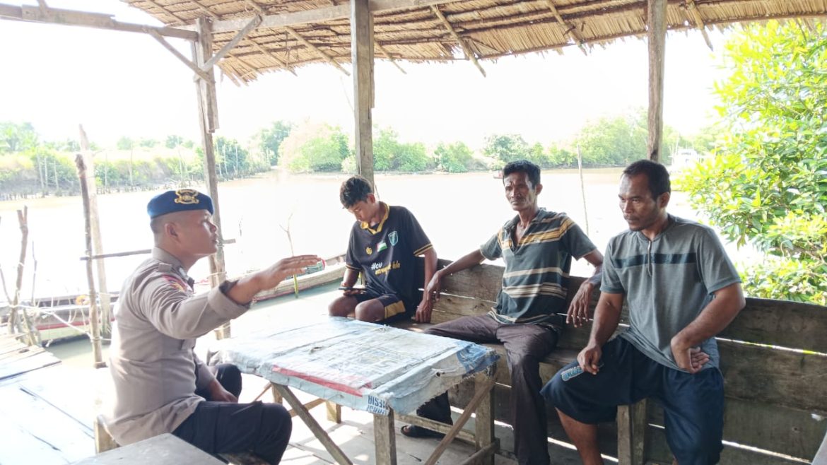 Satpol Airud Polres Sergai Jalin Sinergitas dengan Nelayan