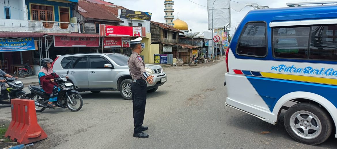 Sat Lantas Polres Batu Bara Laksanakan Gatur Lalin