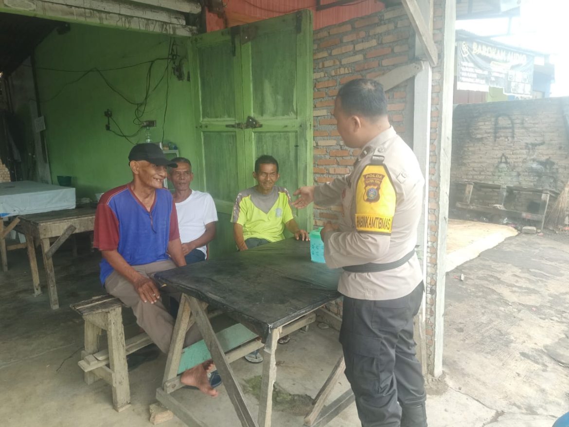 Sambang DDS Bhabinkamtibmas Polsek Padang Hilir Himbau Warga Binaan