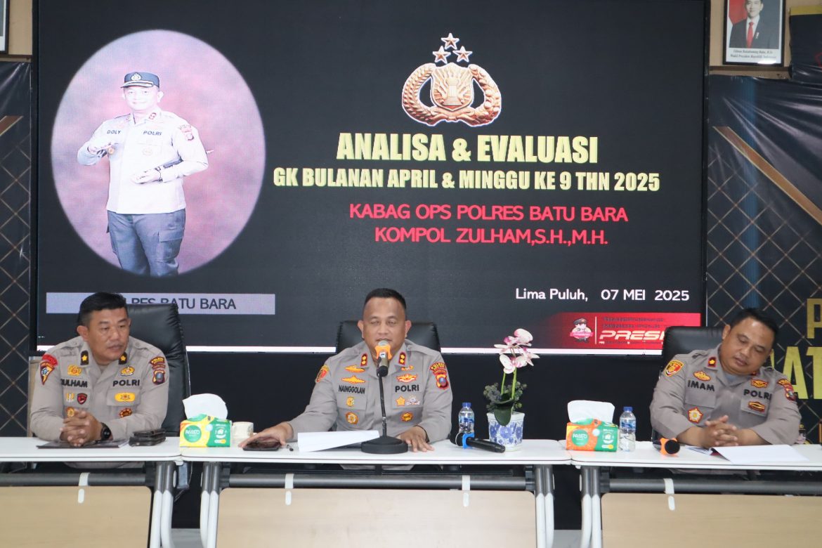 Polres Batu Bara Anev Mingguan Gangguan Kamtibmas