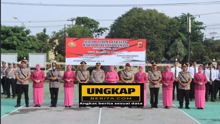 Polres Indramayu Gelar Sertijab, Jabatan Wakapolres, Kasat Reskrim Dan Kapolsek Kedokan Bunder Resmi Berganti