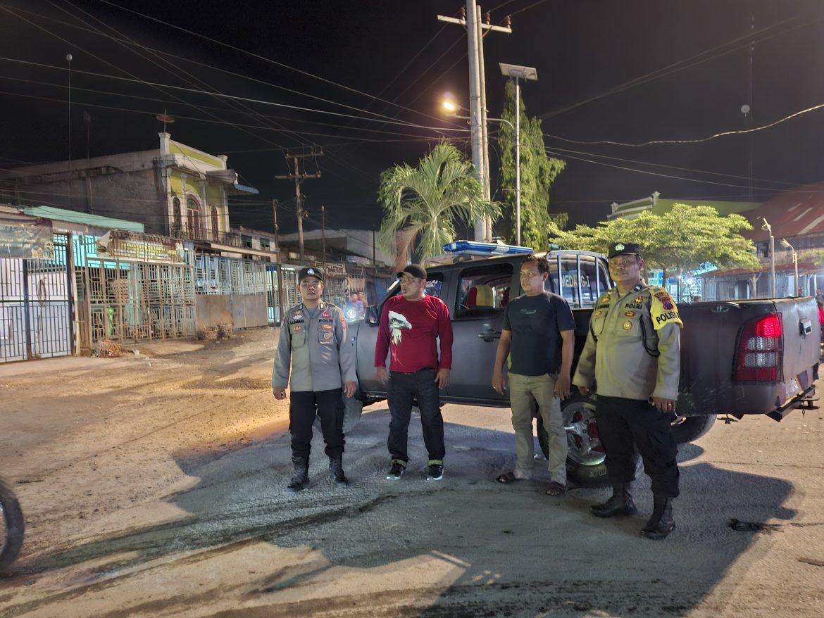 Antisipasi Kejahatan Polsek Medang Deras Patroli di Lokasi Rawan