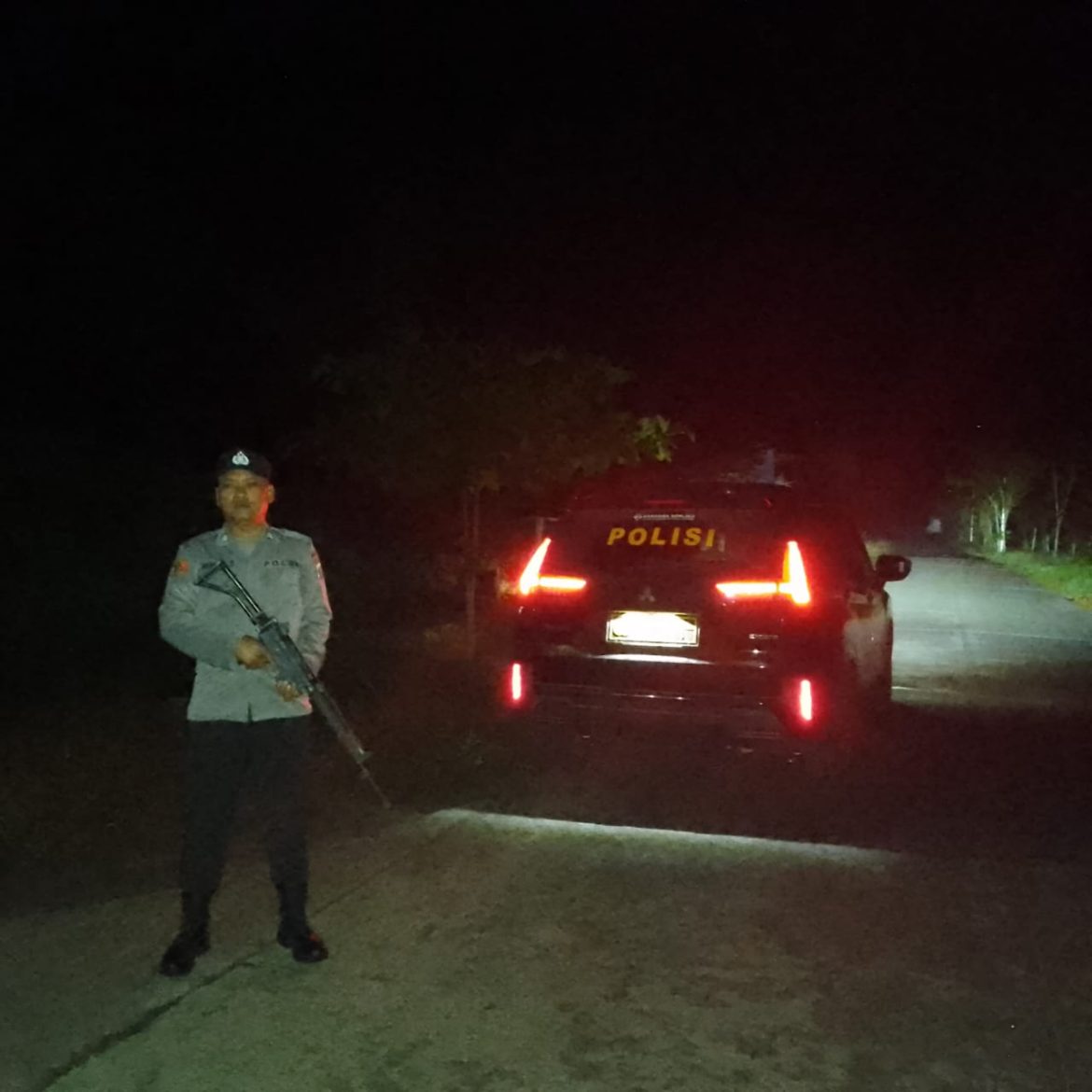 Polsek Lima Puluh Patroli Antisipasi Geng Motor dan Kejahatan Jalanan