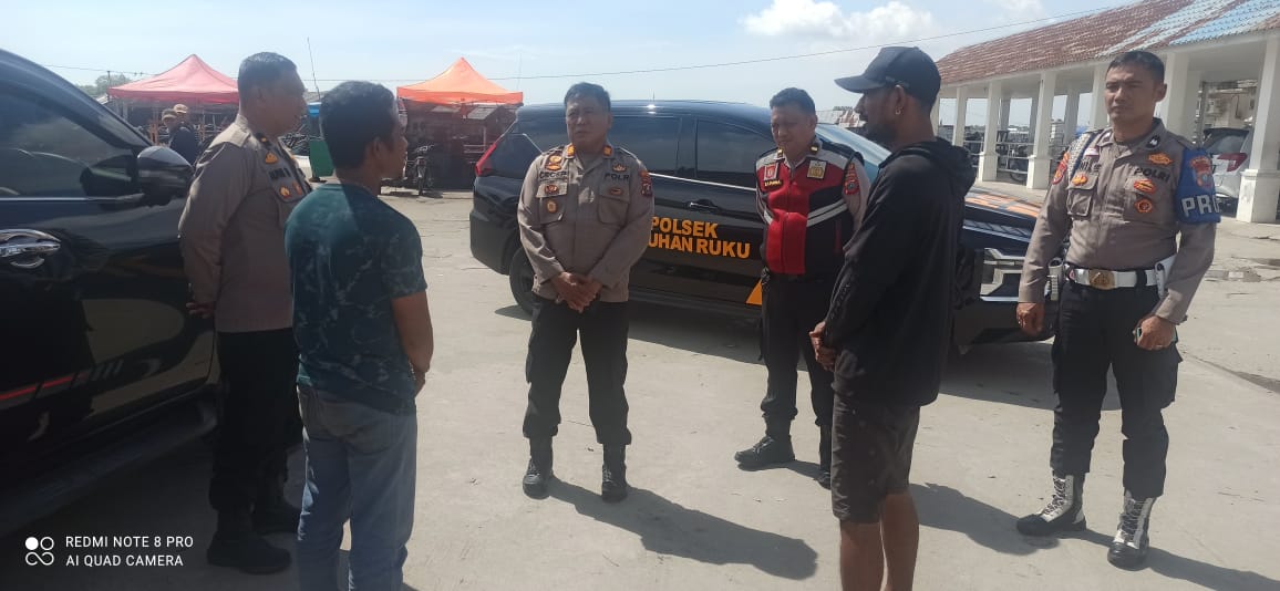 Kapolsek Labuhan Ruku AKP Cecep Suhendra Pimpin Patroli Antisipasi Premanisme