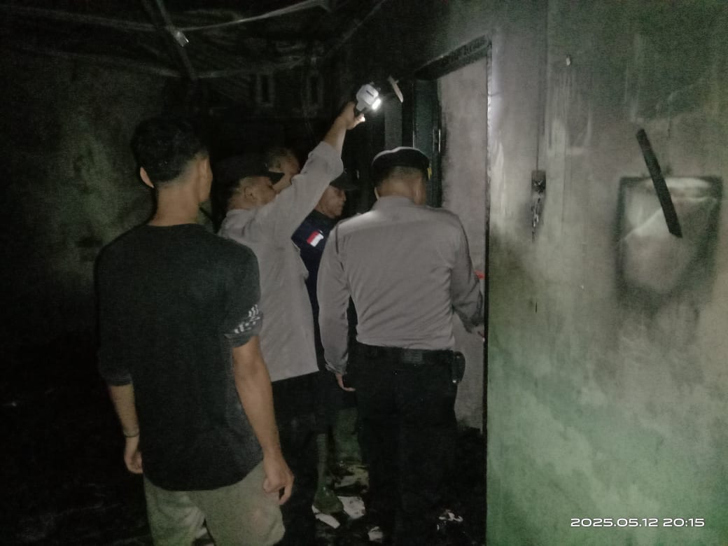 Polres Tebing Tinggi Gerak Cepat Tangani Kebakaran Rumah
