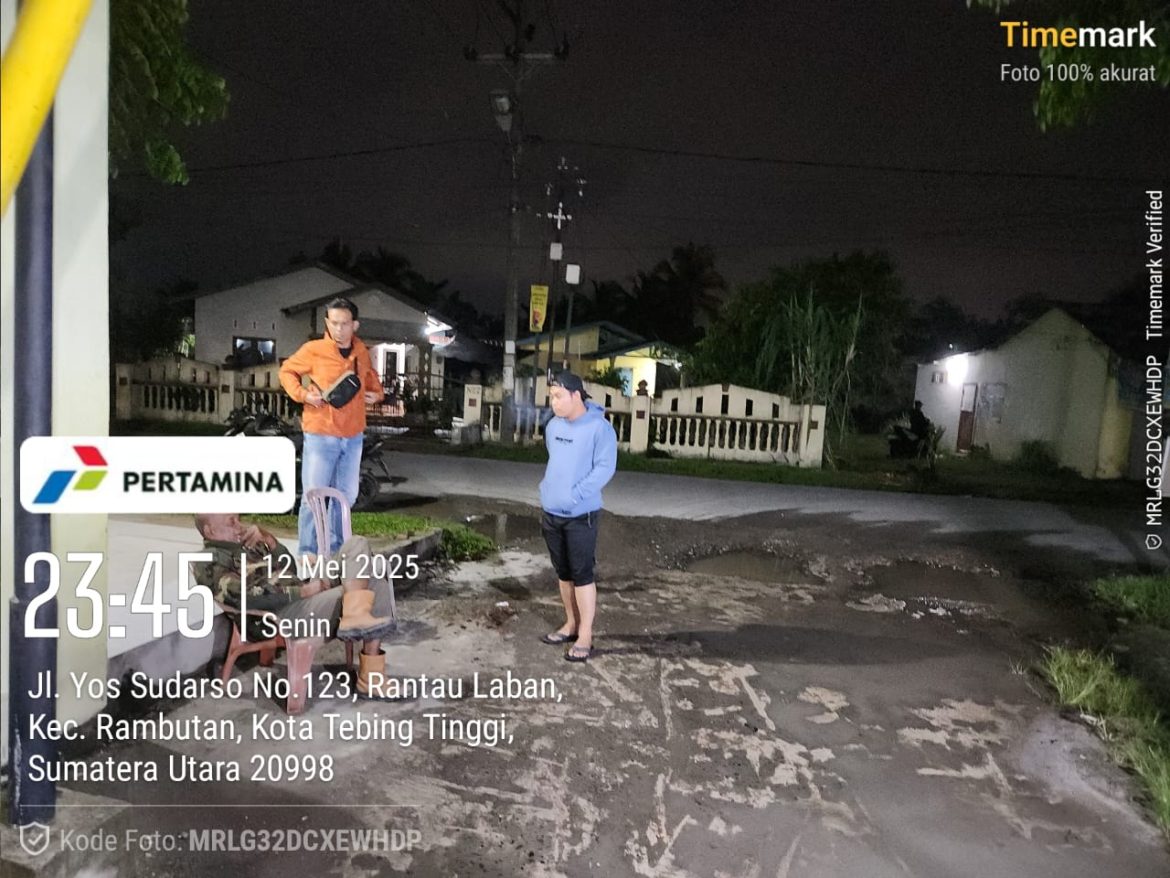 Sat Reskrim Polres Tebing Tinggi Patroli Malam Cegah 3C dan Kejahatan Jalanan