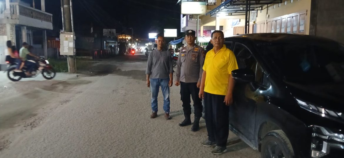 Polsek Medang Deras Patroli Cegah Aksi Geng Motor
