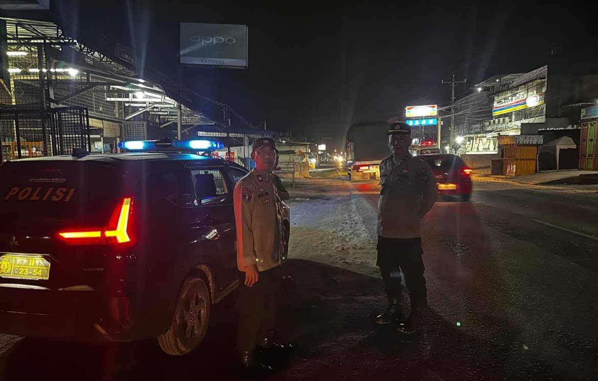 Antisipasi Aksi Kejahatan Jalanan, Polsek Indrapura Perkuat Patroli Mobile