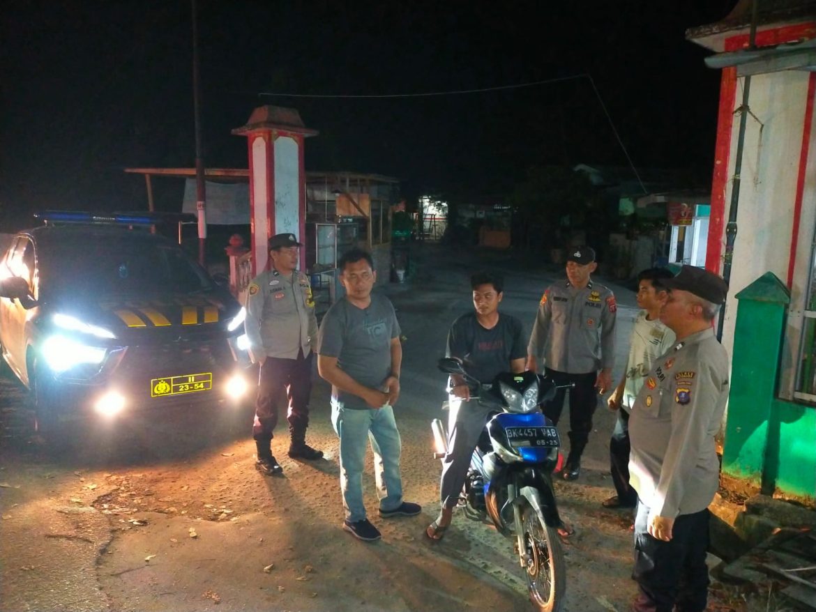 Polsek Indrapura Perkuat Patroli Mobile Cegah Kejahatan Jalanan