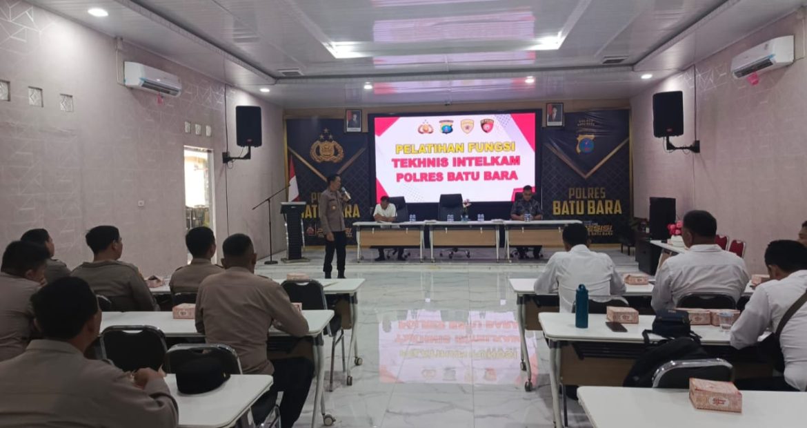 Polres Batu Bara Gelar Pelatihan Fungsi Intelkam