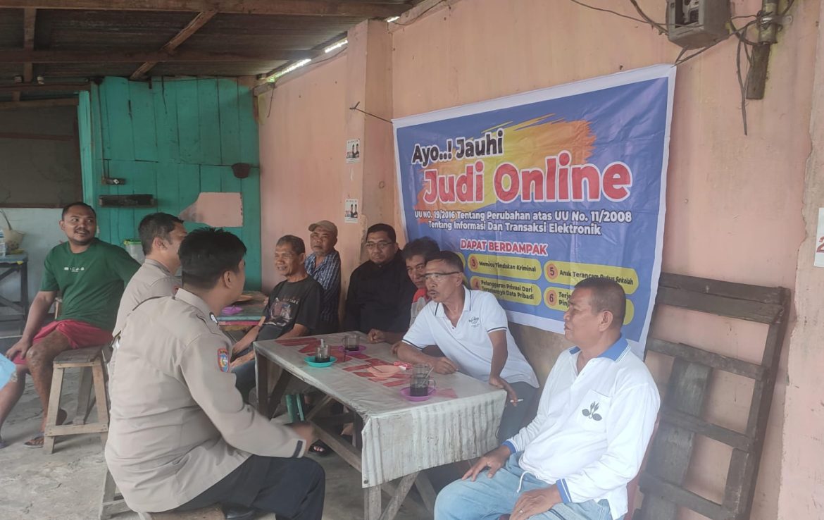 Polsek Padang Hulu Sampaikan Pesan Kamtibmas dan Ajak Warga Jauhi Judi Online