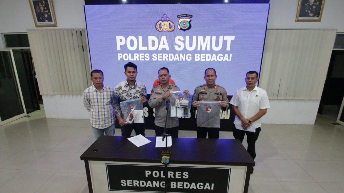 Polres Sergai Press Release Kasus Curat