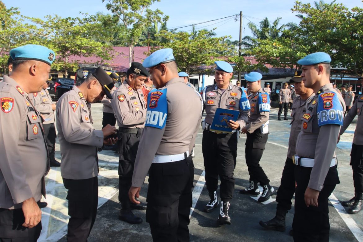 Subbid Provos Polda Sumut Gaktibplin Personil Polres Sergai
