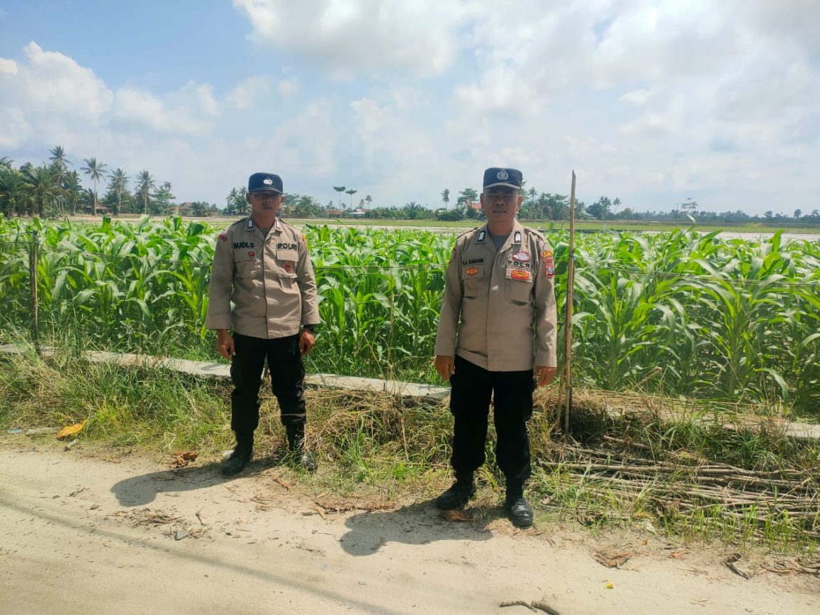 Dukung Asta Cita Polsek Medang Deras Ajak Warga Perkuat Ketahanan Pangan