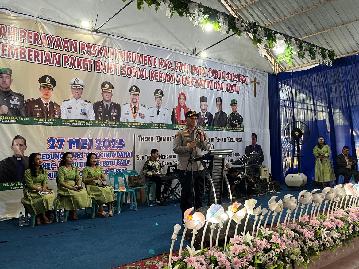 Kapolres Batu Bara Hadiri Perayaan Paskah Oikumene Tahun 2025