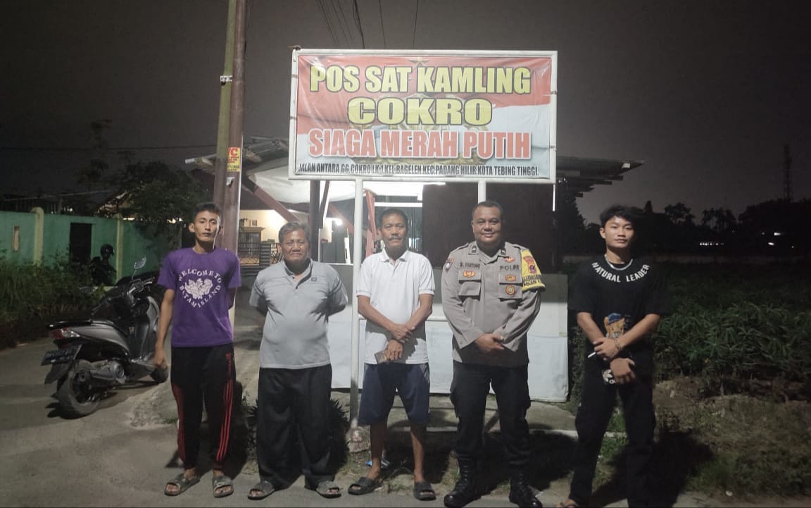 Tingkatkan Peran Aktif Warga, Polres Tebing Tinggi Cek Kesiapan Poskamling