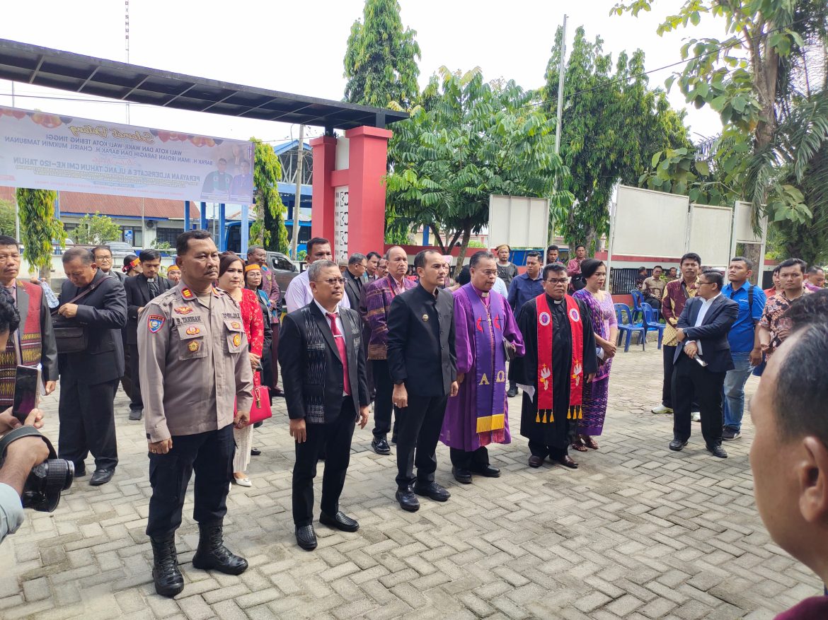 Pengamanan Polres Tebing Tinggi Sukseskan HUT Ke-120 GMI Distrik 4 Wilayah I