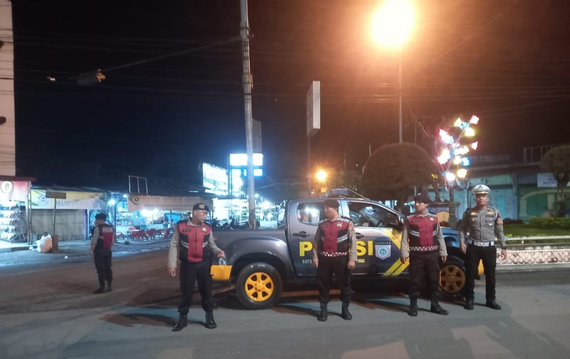 Akhir Pekan, Polres Tebing Tinggi Gencarkan Patroli Blue Light Kamtibmas