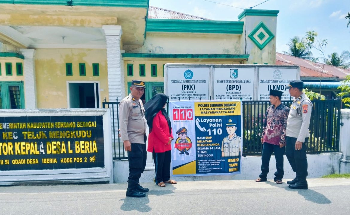 Polsek Teluk Mengkudu Sosialisasi Layanan Cepat 110 Cegah Aksi Premanisme