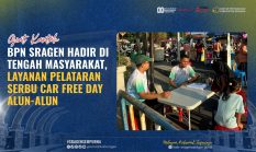 BPN Sragen Hadir di Tengah Masyarakat, Layanan PELATARAN Serbu Car Free Day Alun-Alun