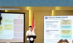 Jadi Pembicara di Rakernas BWI, Menteri Nusron Tegaskan Target Sertipikasi Wakaf hingga 2028